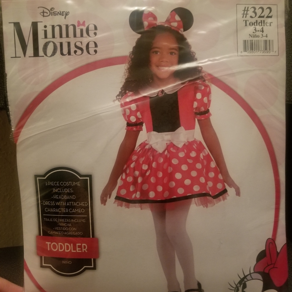 Girls Minnie mouse costume